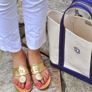 Jack Rogers- #JackRogers #Gold #Used